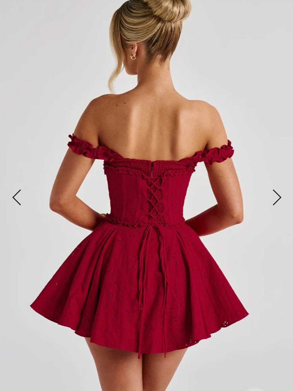 BabyBoo Eva Playsuit Red - Picture 2 of 5